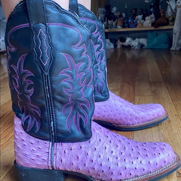 double h ostrich boots